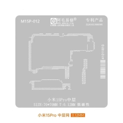 Amaoe M15P-012 0.12mm Middle Layer BGA Reballing Stencil for Xiaomi 15 Pro