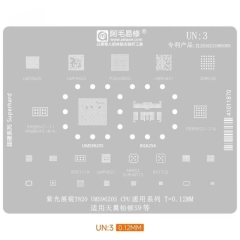 Amaoe UN:3 Unisoc T820 UMS9620S CPU General Series BGA Reballing Stencil for Skywing Patton S9