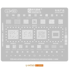 Amaoe U-MTK9 MTK CPU Centralized BGA Reballing Stencil for MTK MT6991Z MT6989W MT6985W RAM 496