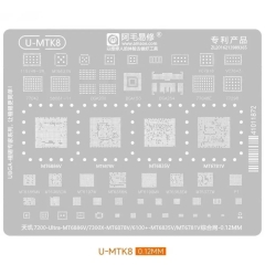 Amaoe U-MTK8 MTK CPU Centralized BGA Reballing Stencil for MTK MT6886V MT6878V MT6835V MT6781V