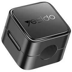 (4 Pack) Yesido C216 Cable Organizer Magnetic Desk Cable Clips Management Phone Cord Keeper(Black)
