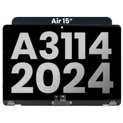 OEM Complete LCD Display Assembly For MacBook Air 15" (A3114 / Mid 2024) (Midnight)