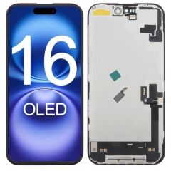 Soft OLED Screen Assembly For iPhone 16- Remove IC/ DD