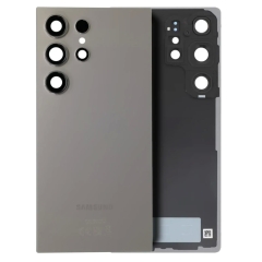 Back Cover Glass With Camera Lens for Samsung Galaxy S25 Ultra - Titanium Gray