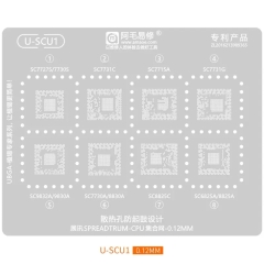 Amaoe U-SCU1 Spreadtrum CPU BGA Reballing Stencil