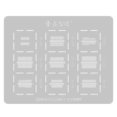 XZZ DDR Chip Integrated BGA Reballing Stencil for 60 / 78 / 84 / 96 / 128 / 170 / 180 / 190