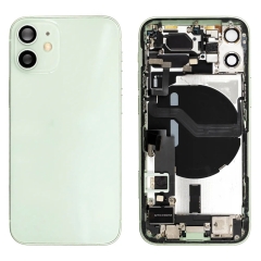 Back Housing With Parts For iPhone 12 Mini (Green) (Original Pull) (Grade A)