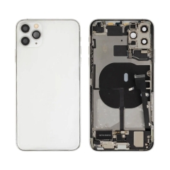 Back Housing With Parts For iPhone 11 Pro Max (Silver) (Original Pull) (Grade A)