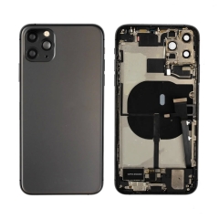 Back Housing With Parts For iPhone 11 Pro Max (Space Gray) (Original Pull) (Grade A)