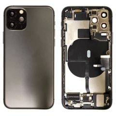 Back Housing With Parts For iPhone 11 Pro (Space Gray) (Original Pull) (Grade A)