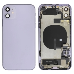 Back Housing With Parts For iPhone 11 (Purple) (Original Pull) (Grade A)