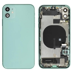 Back Housing With Parts For iPhone 11 (Green) (Original Pull) (Grade A)