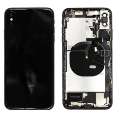 Back Housing With Parts For iPhone XS Max (Black) (Original Pull) (Grade A)