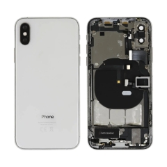 Back Housing With Parts For iPhone XS (Silver) (Original Pull) (Grade A)