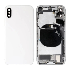 Back Housing With Parts For iPhone X (Silver) (Original Pull) (Grade A)