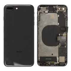 Back Housing With Parts For iPhone 8 Plus (Space Grey) (Original Pull) (Grade A)