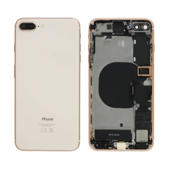 Back Housing With Parts For iPhone 8 Plus (Rose Gold) (Original Pull) (Grade A)