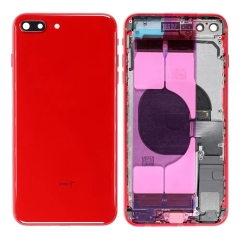 Back Housing With Parts For iPhone 8 Plus (Red) (Original Pull) (Grade A)