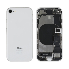 Back Housing With Parts For iPhone 8 (Silver) (Original Pull) (Grade A)