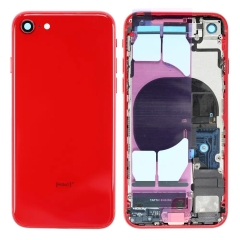 Back Housing With Parts For iPhone 8 (Red) (Original Pull) (Grade A)