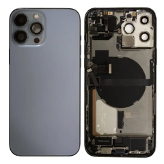 Back Housing With Parts For iPhone 13 Pro Max (Sierra Blue) (Original Pull) (Grade A)