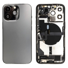 Back Housing With Parts For iPhone 13 Pro (Graphite) (Original Pull) (Grade A)