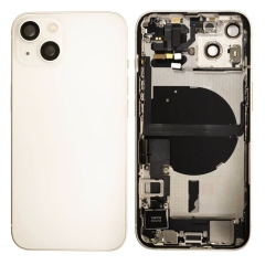 Back Housing With Parts For iPhone 13 (Starlight) (Original Pull) (Grade A)