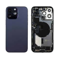 Back Housing With Parts For iPhone 14 Pro Max (Deep Purple) (Original Pull) (Grade A)