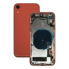Back Housing With Parts For iPhone XR (Coral) (Original Pull) (Grade A)