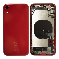Back Housing With Parts For iPhone XR (Red) (Original Pull) (Grade A)