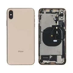 Back Housing With Parts For iPhone XS Max (Gold) (Original Pull) (Grade A)