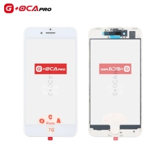G+OCA Pro Top Glass With Frame + OCA+ Earpiece Dust Mesh for iPhone 7 (White)