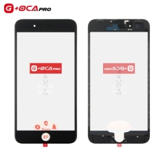 G+OCA Pro Top Glass With Frame + OCA+ Earpiece Dust Mesh for iPhone 8 Plus (Black)