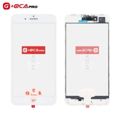 G+OCA Pro Top Glass With Frame + OCA+ Earpiece Dust Mesh for iPhone 8 Plus (White)