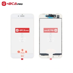 G+OCA Pro Top Glass With Frame + OCA+ Earpiece Dust Mesh for iPhone 8 (White)