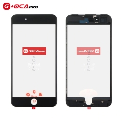 G+OCA Pro Top Glass With Frame + OCA+ Earpiece Dust Mesh for iPhone 7 Plus (Black)