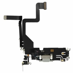 Charging Port Flex Cable For iPhone 14 Pro- Silver
