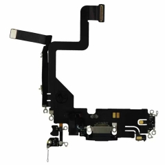 Charging Port Flex Cable For iPhone 14 Pro- Space Black