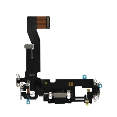 MEIBI Charging Port Flex Cable For iPhone 12 / 12 Pro (Black / Graphite)