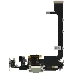 MEIBI Charging Port Flex Cable With Board Component For iPhone 11 Pro Max (Silver)