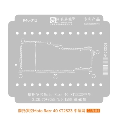 Amaoe R40-012 Middle Layer BGA Reballing Stencil for Moto Razr 40 XT2323