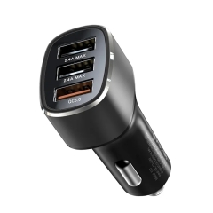 Yesido Y46 42W 3 USB Port Car Fast Charger (Black)