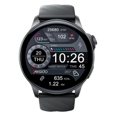 Yesido IO29 Waterproof Smart BT Watch, 1.39 inch Screen, Support BT Call / Heart Rate / Sports Tracker(Black)