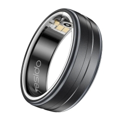 Yesido IO32 Health Monitor Smart Ring, Support Body Temperature / Heart Rate / Blood Pressure / Female Physiological Reminder(Black)