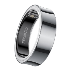 Yesido IO33 Health Monitor Smart Ring, Support Body Temperature / Heart Rate / Blood Pressure / Female Physiological Reminder(Black)