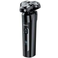 Yesido MG05 Waterproof Electric Shaver Razor with 3 Floating Cutter Heads (Black)