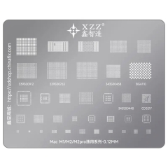 XZZ 0.12mm CPU Universal Series BGA Reballing Stencil for Apple Mac M1 / M2 / M2 Pro