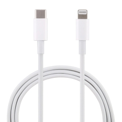 20W 9V/2A 1M USB-C / Type-C to 8 Pin PD Fast Charging Cable for iPhone, iPad, Cable Length: 1m(White)