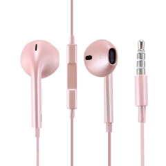EarPods Wired Headphones Earbuds with Wired Control & Mic(Rose Gold)