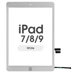 Premium Touch Screen Digitizer W/ Home Button For IPad 7 / IPad 8 / IPad 9 (10.2) (White)